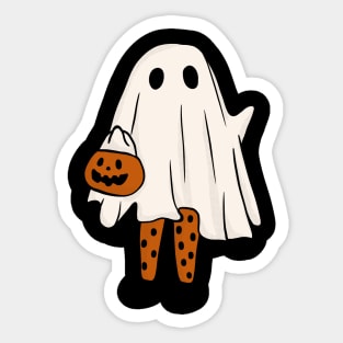 Trick or Treat Ghost Sticker